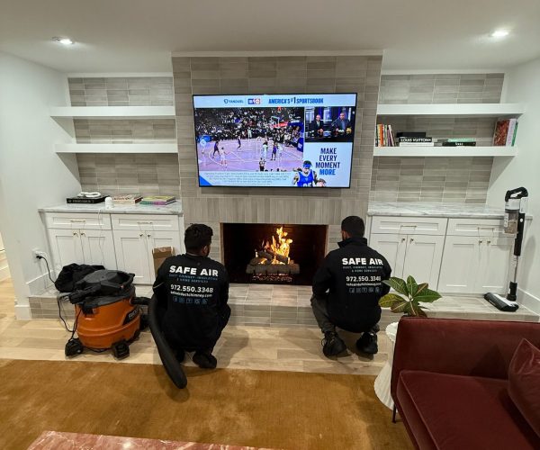 Professional fireplace installation services performed by a trusted chimney and fireplace company, ensuring safety and efficiency.