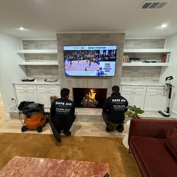 Professional fireplace installation services performed by a trusted chimney and fireplace company, ensuring safety and efficiency.